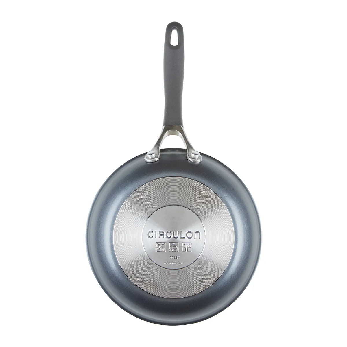 Bateria de cocina 8Pzs antiadherente, placa de inducción, Circulon, gris grafito