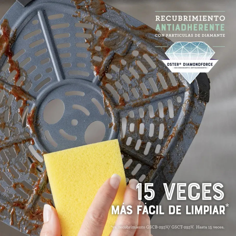 Freidora de aire digital Oster 6L de capacidad CKSTAF60WDDF