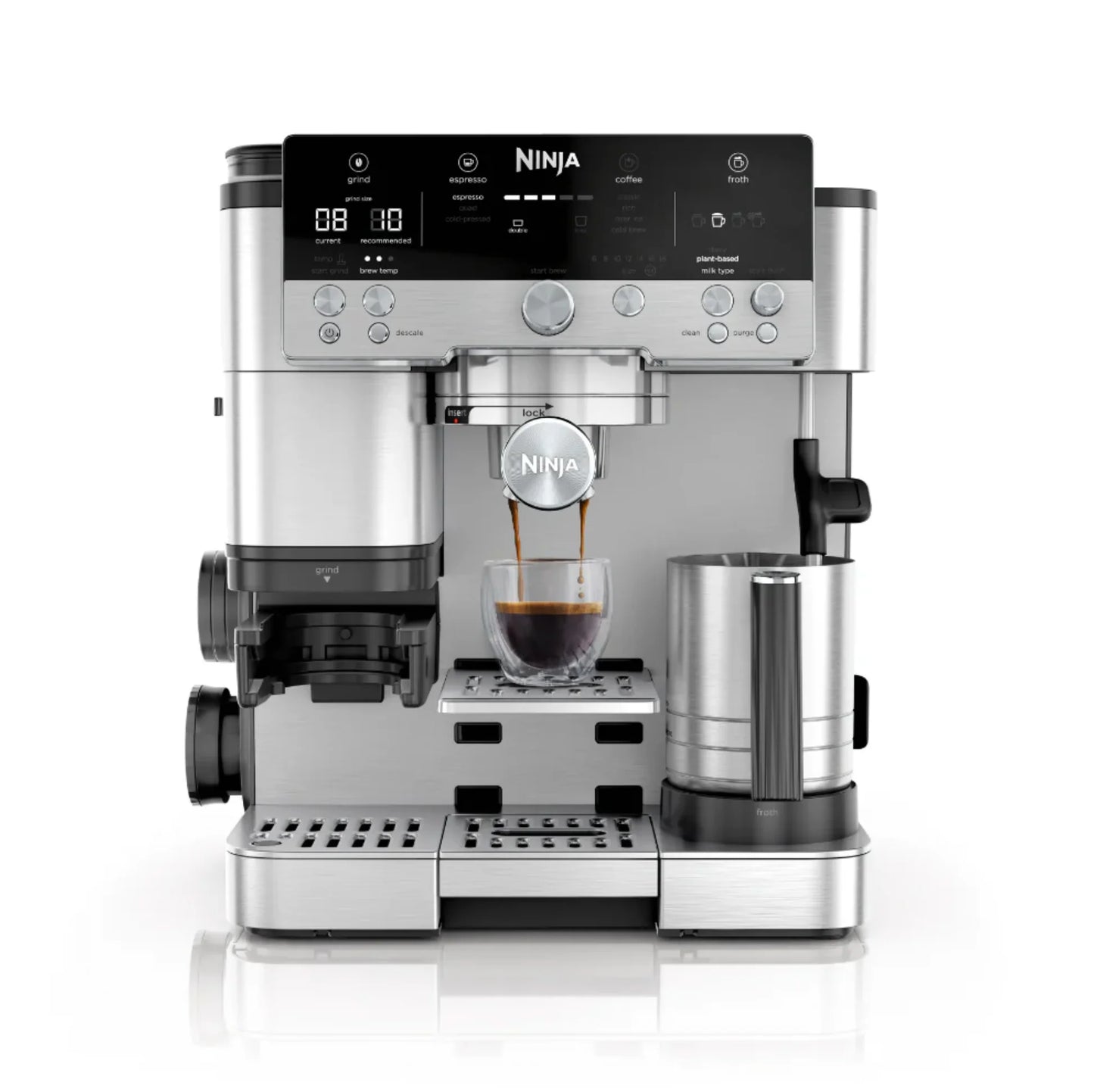 Cafetera Ninja Espresso Luxe Café ES601 3 en 1| Molinillo Integrado, Cold Brew y Espumador Automático