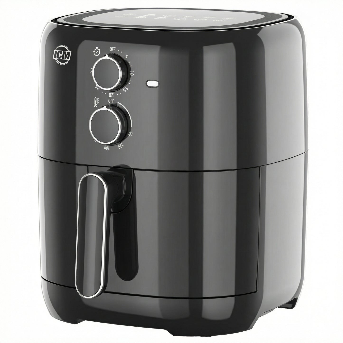 Freidora De Aire ICM 4.2L 1500W Manual AF42B Negra Con Control De Temperatura