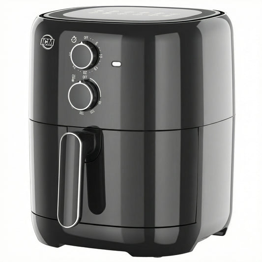 Freidora De Aire ICM 4.2L 1500W Manual AF42B Negra Con Control De Temperatura