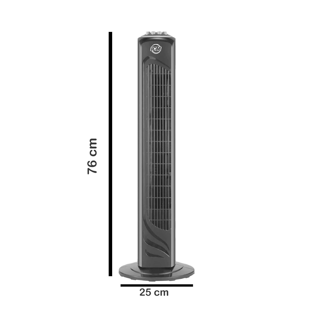 Ventilador De Torre Icm FT75-TX2T 45w 75cm