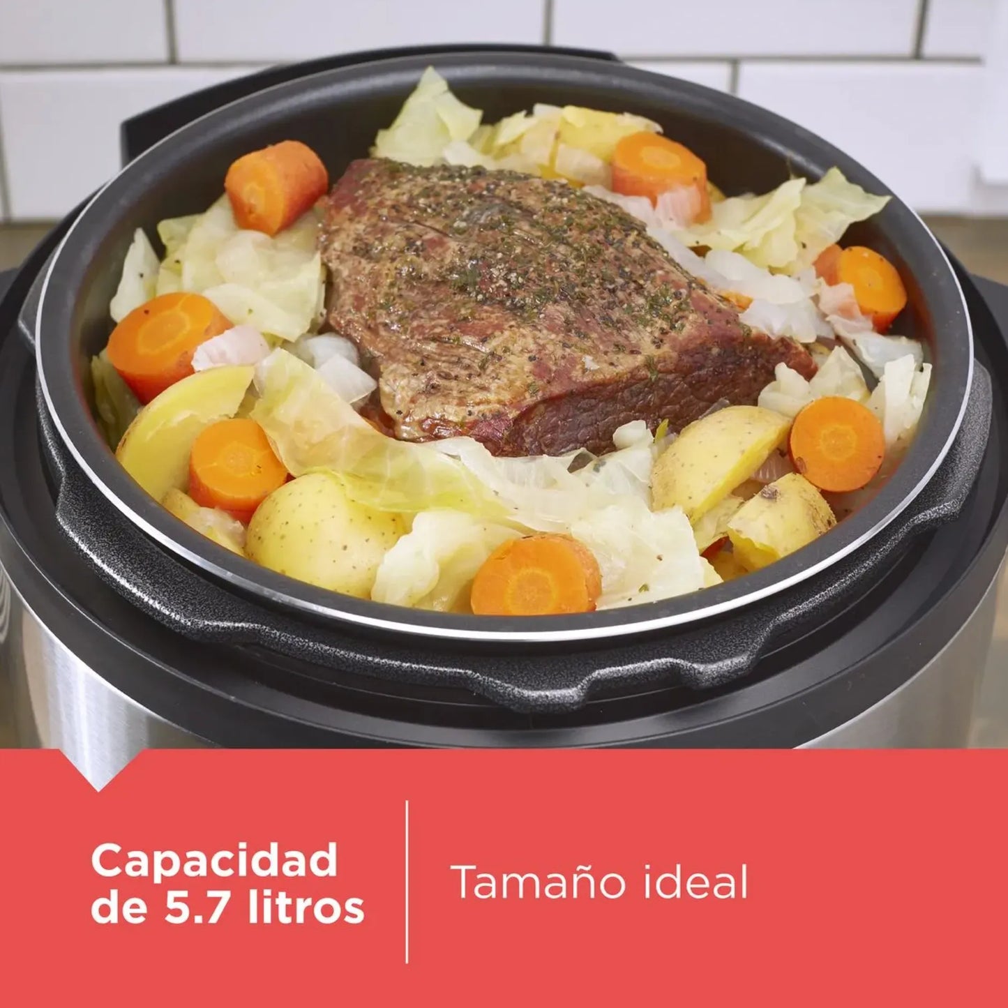 Olla Eléctrica Black+decker Digital De 6 Litros PR100SD