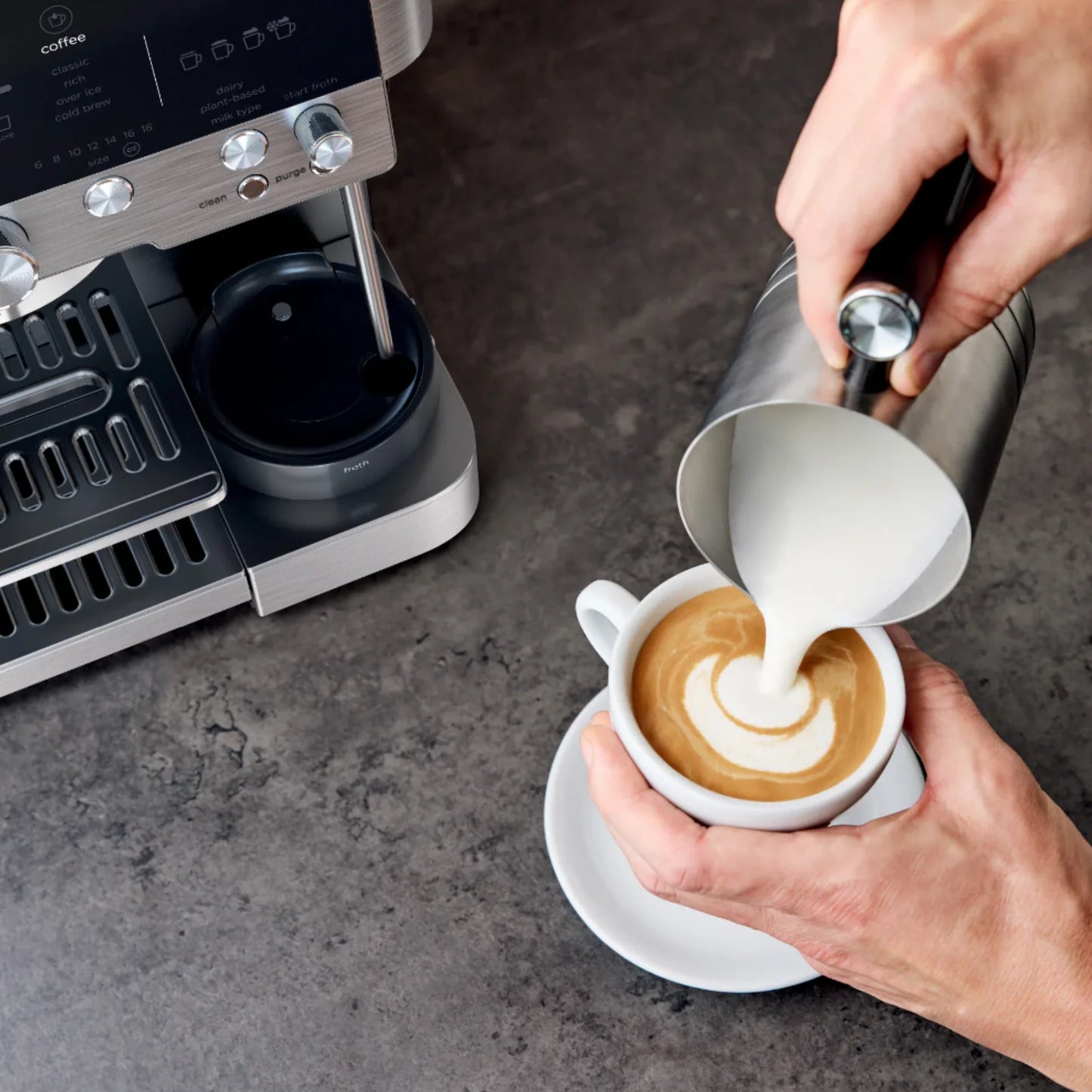 Cafetera Ninja Espresso Luxe Café ES601 3 en 1| Molinillo Integrado, Cold Brew y Espumador Automático